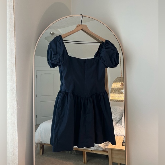 Reformation Navy Marielle Dress - Picture 6 of 8